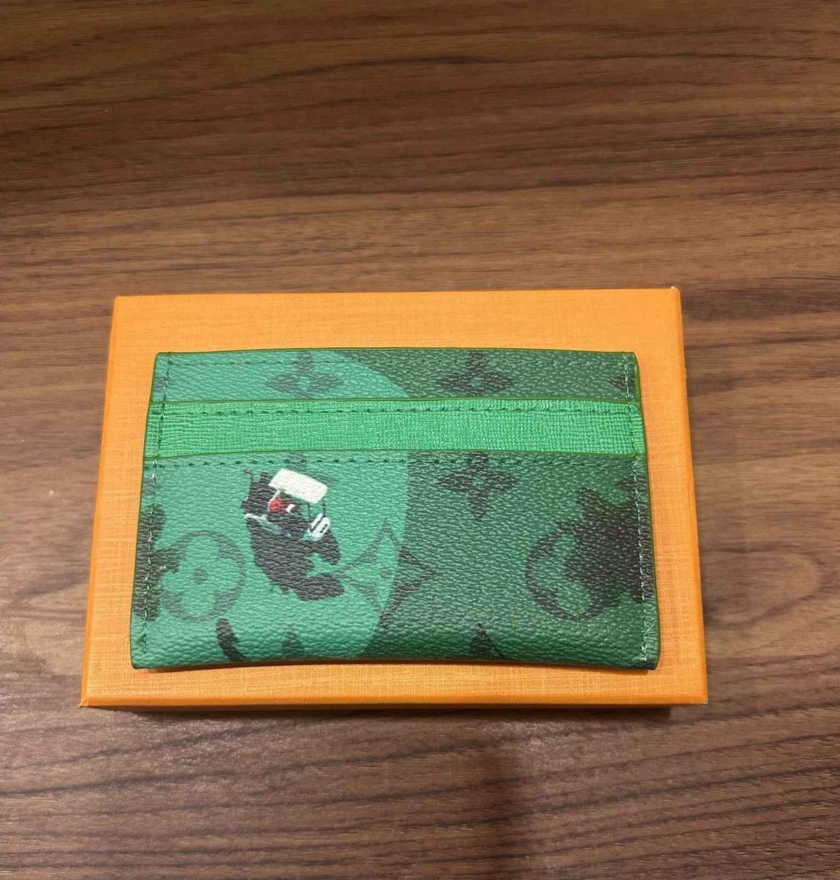 Louis Vuitton Golf Green Card Holder – Luxury Leather Card Wallet